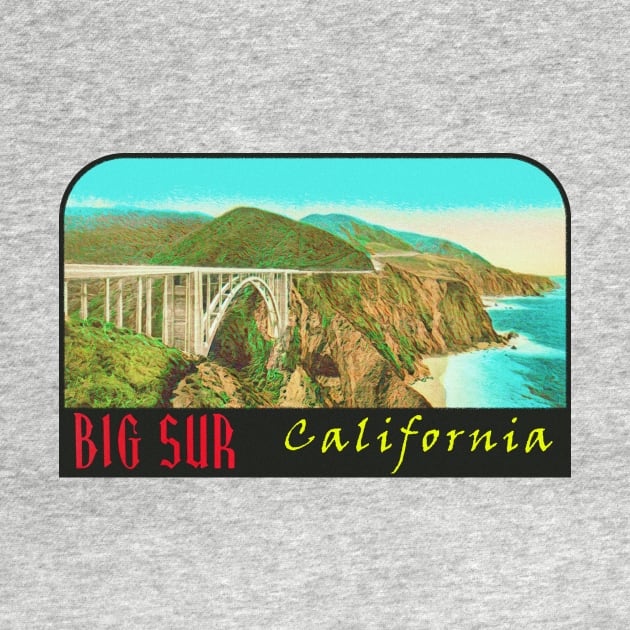 Big Sur California Vintage by Hilda74